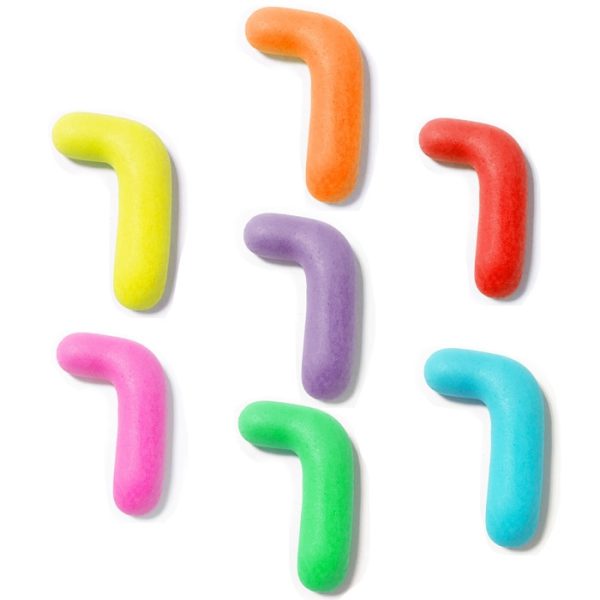 אותיות מבצק סוכר בצבעים- ך'