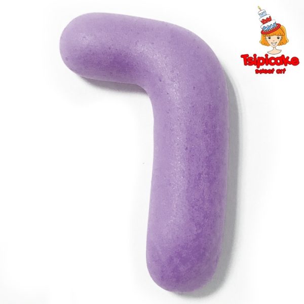 אותיות מבצק סוכר בצבעים- ך'