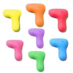 אותיות מבצק סוכר בצבעים- ד'