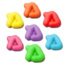 אותיות מבצק סוכר בצבעים- מ'