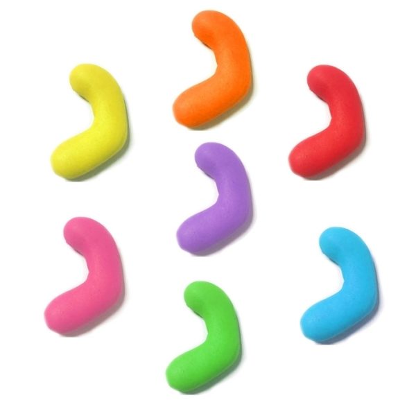 אותיות מבצק סוכר בצבעים- נ'