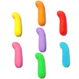 אותיות מבצק סוכר בצבעים- ן'