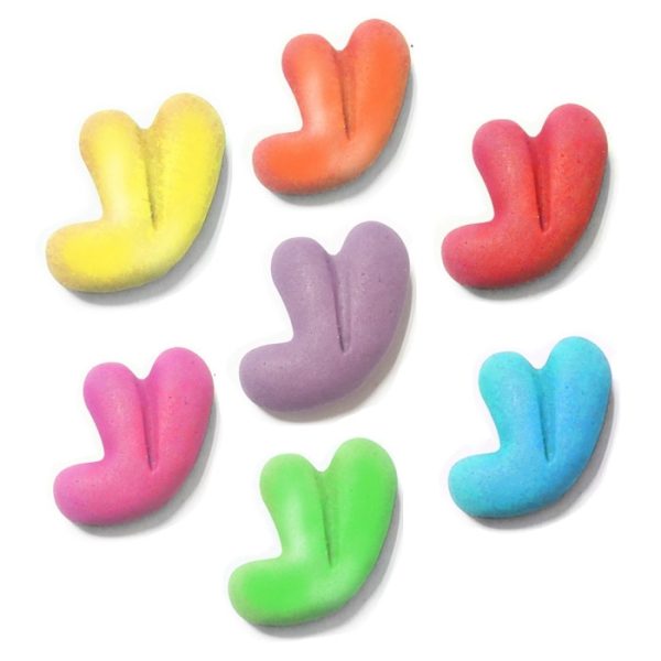 אותיות מבצק סוכר בצבעים- ע'