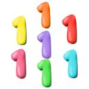 מספרים מבצק סוכר בצבעים- 1