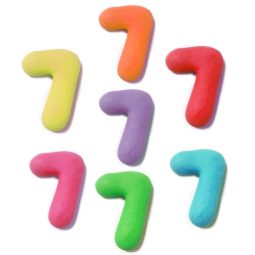 מספרים מבצק סוכר בצבעים- 7