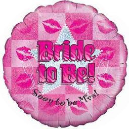 בלון הליום ורוד  bride to be