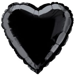בלון הליום לב שחור