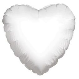 בלון הליום לב לבן