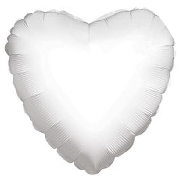 בלון הליום לב לבן