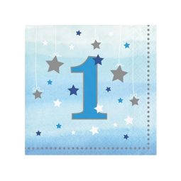 מפיות קטנות כוכב קטן כחול - גיל שנה