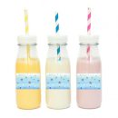 מדבקות מלבניות לעיצוב כוכב קטן כחול