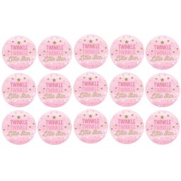 דף לקאפקייקס כוכב קטן ורוד 1