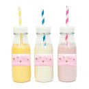 מדבקות מלבניות לעיצוב כוכב קטן ורוד