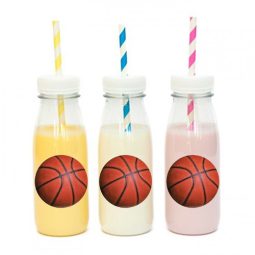 מדבקות עגולות לעיצוב כדורסל