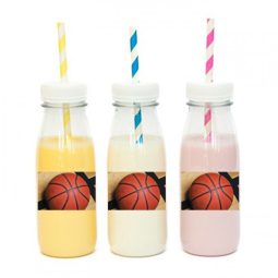 מדבקות מלבניות לעיצוב כדורסל