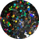 פתיתי קונפטי מטאלי שחור