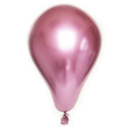 בלוני לטקס כרום ורוד 5 יח'