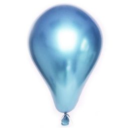 בלוני לטקס כרום כחול 5 יח'