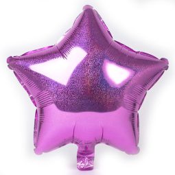 בלון הליום כוכב ורוד פוקסיה מנצנץ