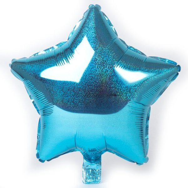 בלון הליום כוכב כחול מנצנץ