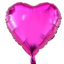 בלון הליום לב ורוד פוקסיה