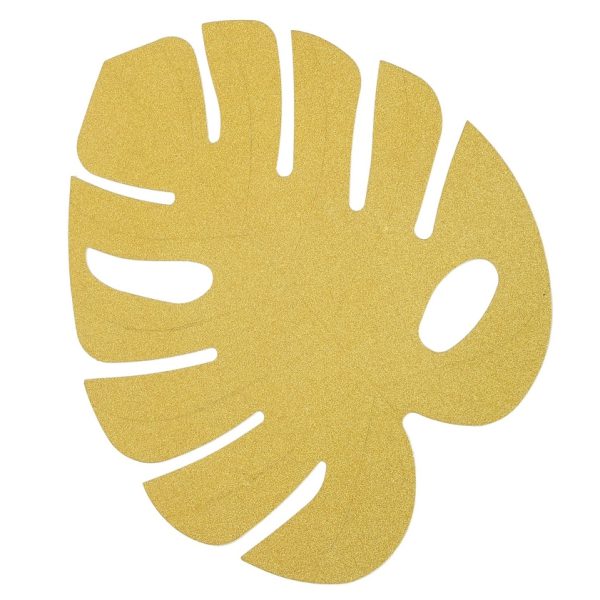 עלים טרופיים - זהב מנצנץ