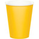כוסות נייר חם/קר צהוב