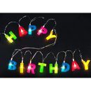 שרשרת נורות Happy Birthday צבעונית