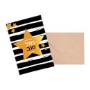 כרטיס ברכה מזל טוב - כוכב זהב