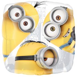 בלון הליום מרובע מיניונים קלאסי