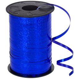 גליל סרט לבלונים - כחול מטאלי