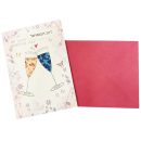 כרטיס ברכה לזוג המאושר - שמפניה