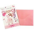 כרטיס ברכה נסיכה נולדה - פיל