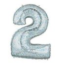 בלון מיילר כסף נוצץ לניפוח עצמי - 2