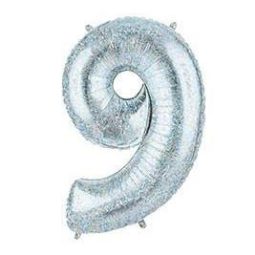 בלון מיילר כסף נוצץ לניפוח עצמי - 9