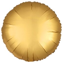 בלון הליום עגול זהב - כרום
