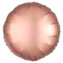 בלון הליום עגול רוז גולד - כרום