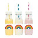 מדבקות מלבניות לעיצוב צבעי הקשת