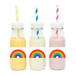 מדבקות מלבניות לעיצוב צבעי הקשת