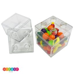 קובית לגו שקופה למילוי