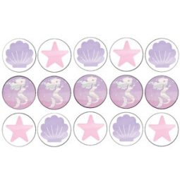 דף לקאפקייקס בת הים הקסומה 1