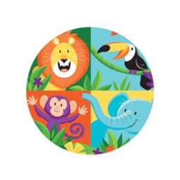 תמונה אכילה עגולה חיות הג'ונגל 1