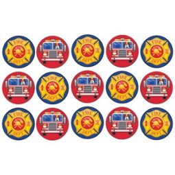 דף לקאפקייקס כבאית ההצלה 1