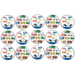 דף לקאפקייקס כלי תחבורה 1