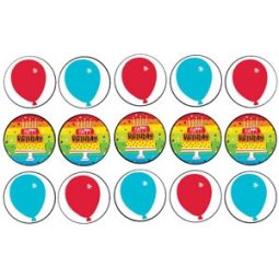 דף לקאפקייקס פסים צבעוניים 1