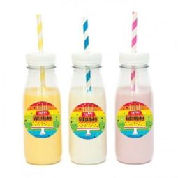 מדבקות עגולות לעיצוב פסים צבעוניים