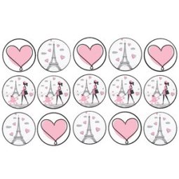 דף לקאפקייקס לחגוג בפריז 1