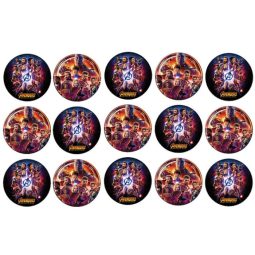 דף לקאפקייקס הנוקמים 1