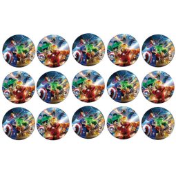 דף לקאפקייקס לגו הנוקמים 1