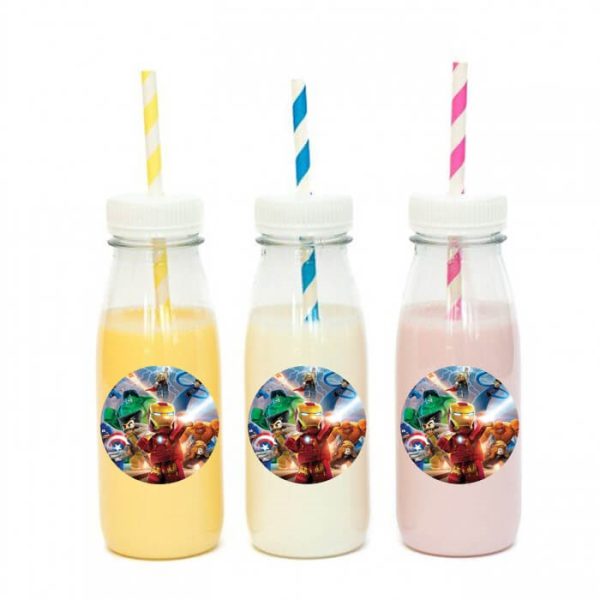 מדבקות עגולות לעיצוב לגו הנוקמים